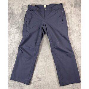 Duluth Trading Co Women's 18x29 Cargo Pants Dark Navy Blue Nylon Spandex Outdoor
